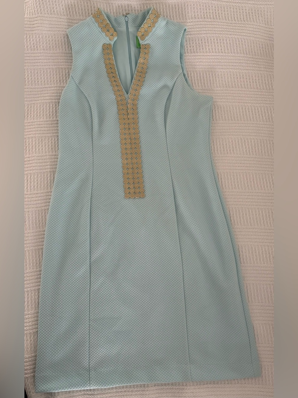 Pappagallo Light aqua Dress with Green Label